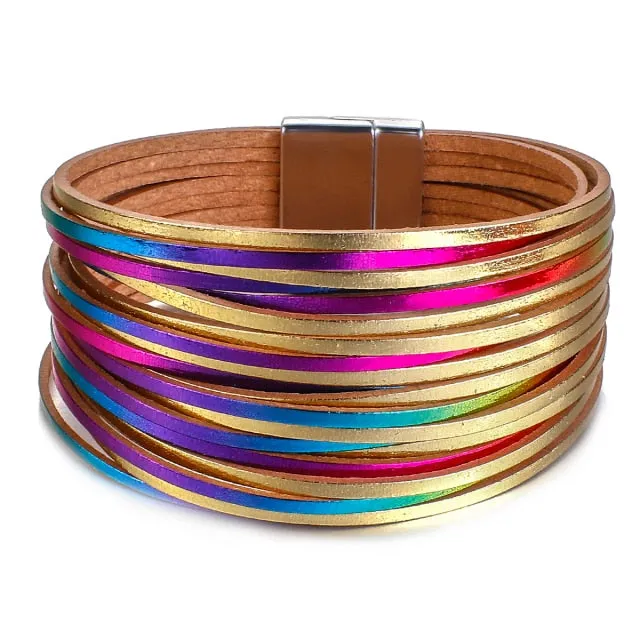 Multilayer Boho Threaded Bracelet for Women