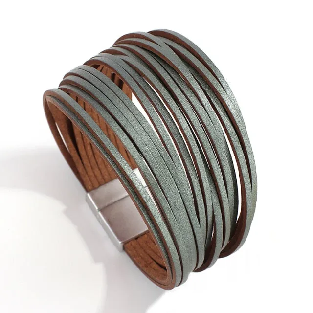 Multilayer Boho Threaded Bracelet for Women