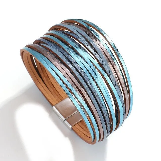 Multilayer Boho Threaded Bracelet for Women