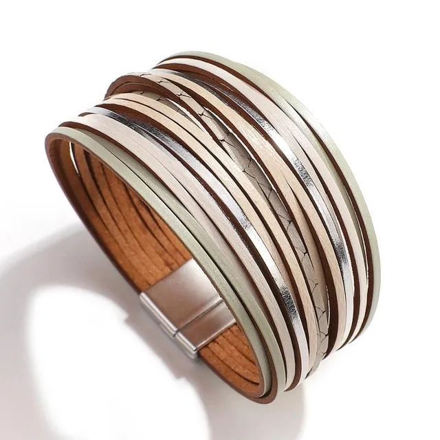 Multilayer Boho Threaded Bracelet for Women