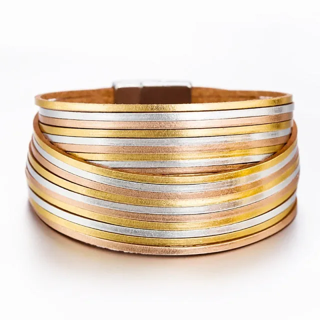 Multilayer Boho Threaded Bracelet for Women