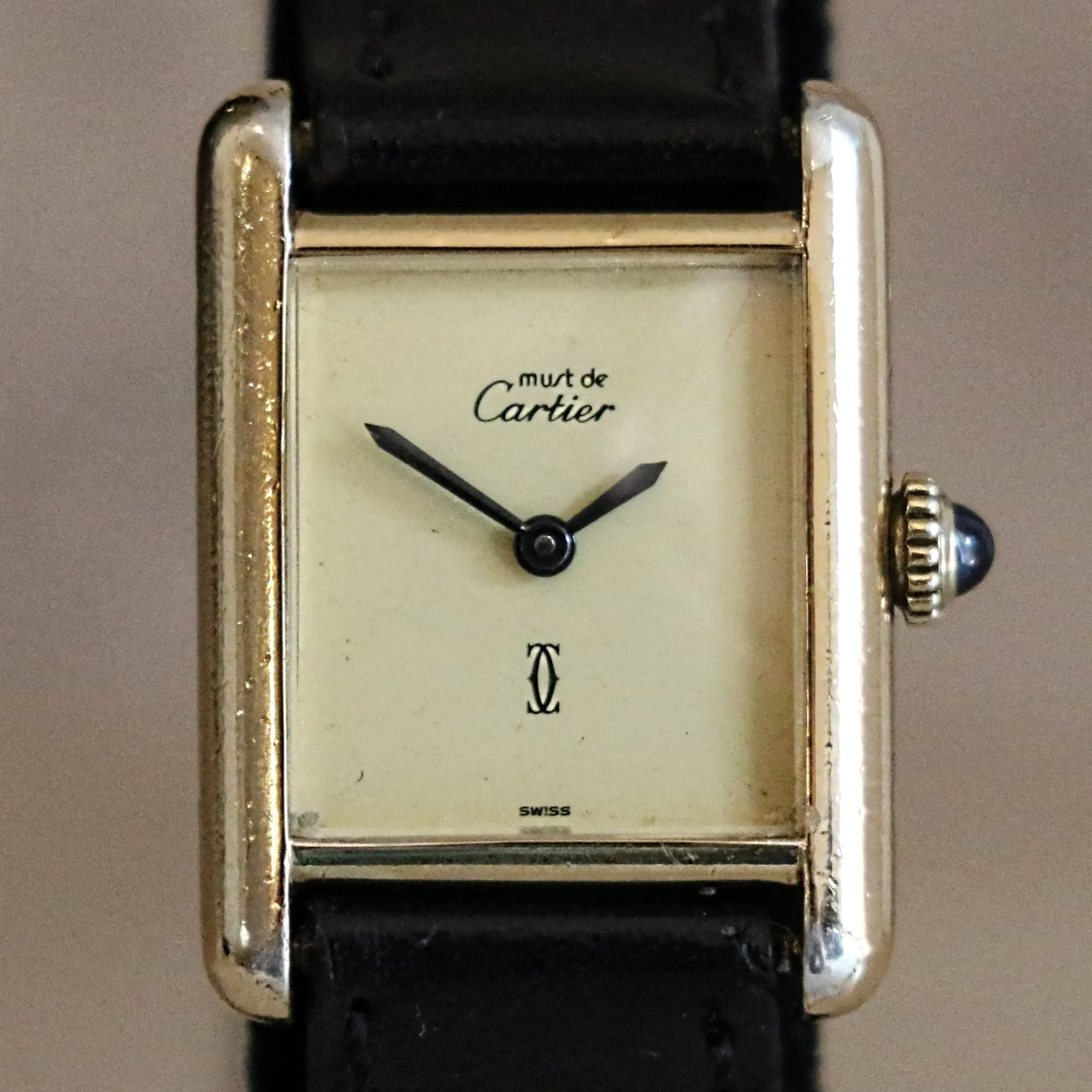 Must de CARTIER Paris Wristwatch Cal. 2512-1 Swiss Vintage 20mm Tank Watch