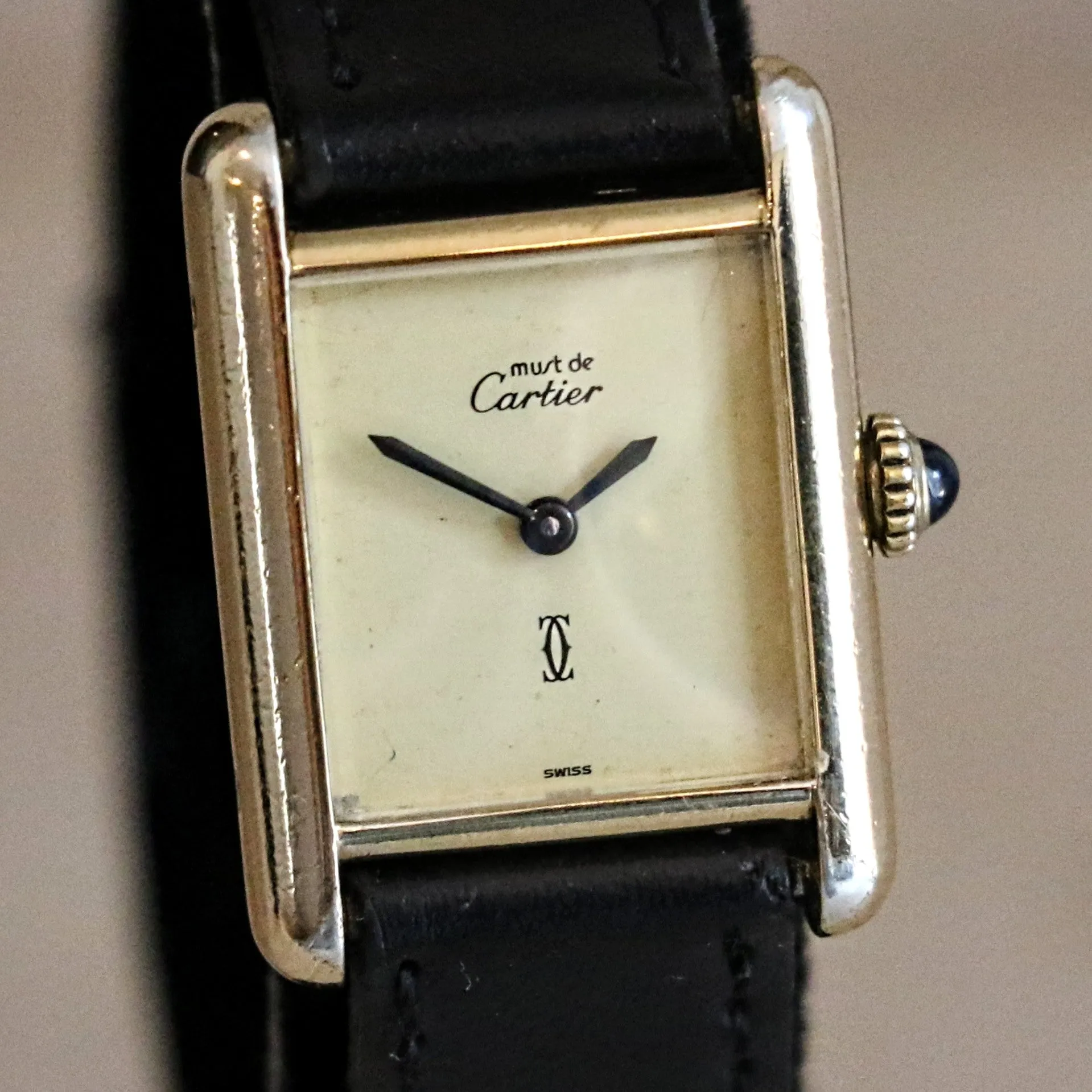 Must de CARTIER Paris Wristwatch Cal. 2512-1 Swiss Vintage 20mm Tank Watch