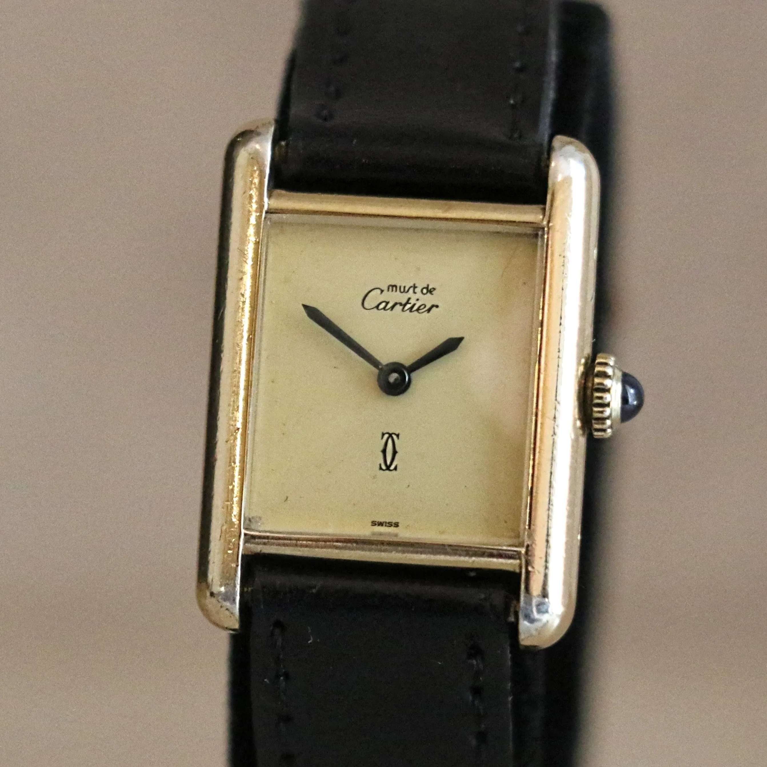 Must de CARTIER Paris Wristwatch Cal. 2512-1 Swiss Vintage 20mm Tank Watch