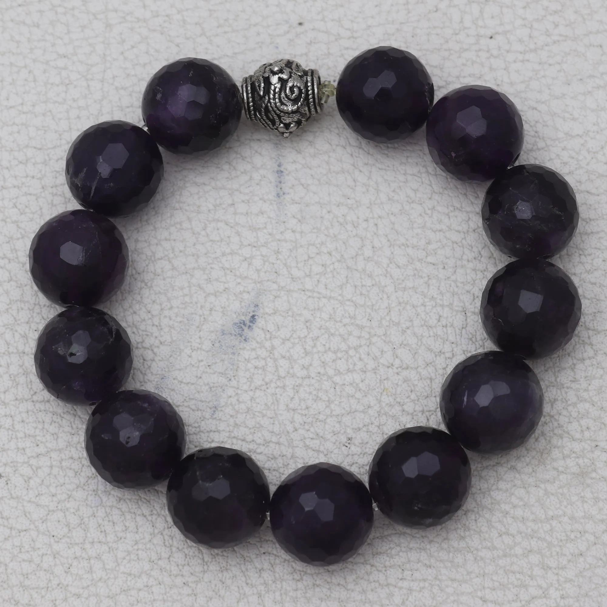 Natural Amethyst Beads Bracelet