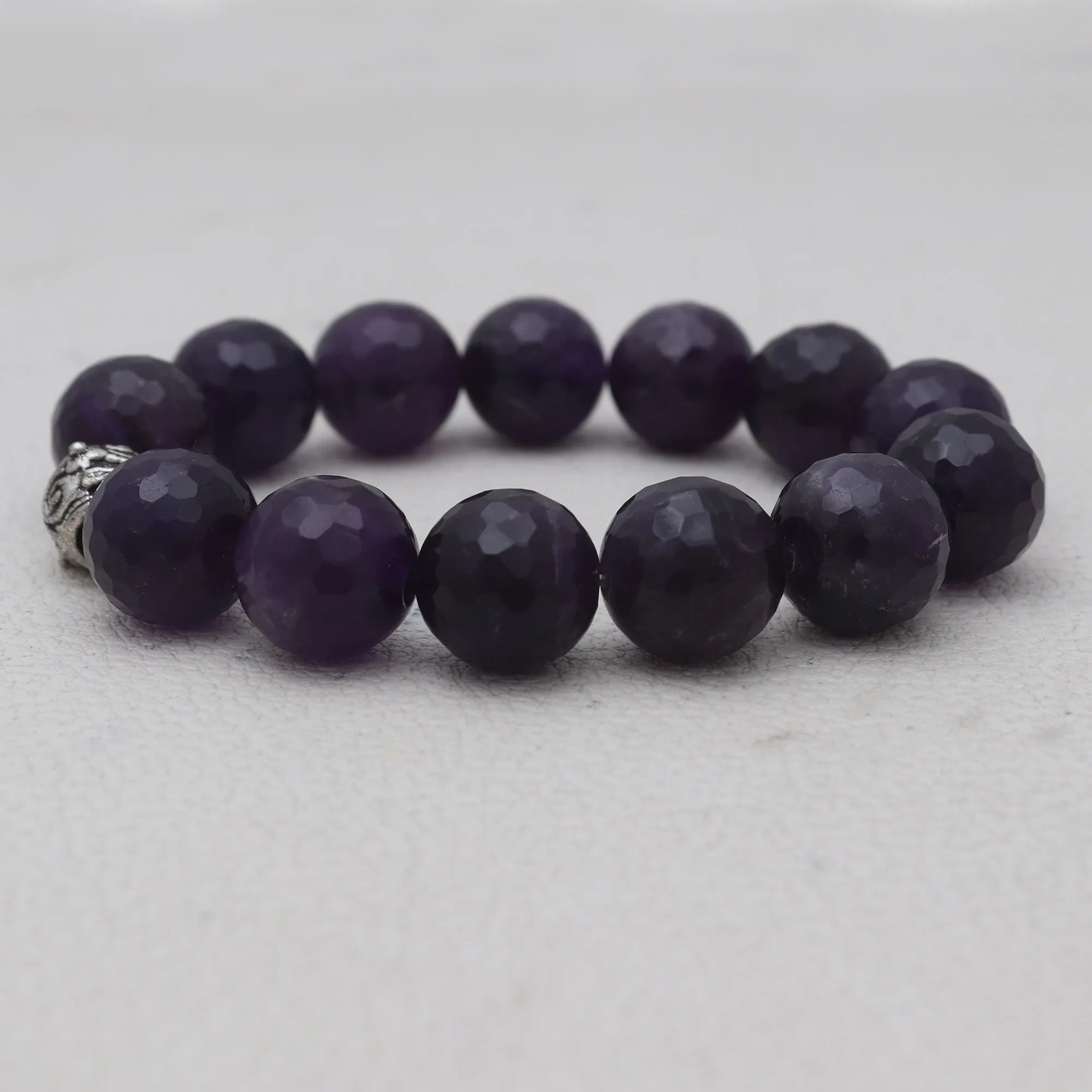 Natural Amethyst Beads Bracelet