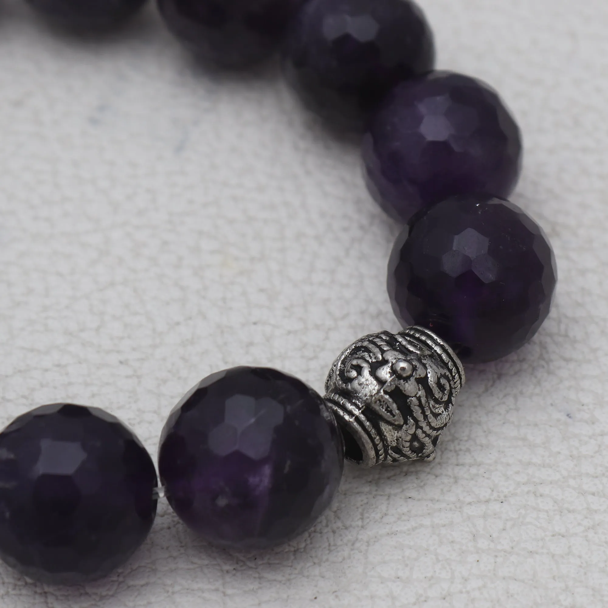 Natural Amethyst Beads Bracelet