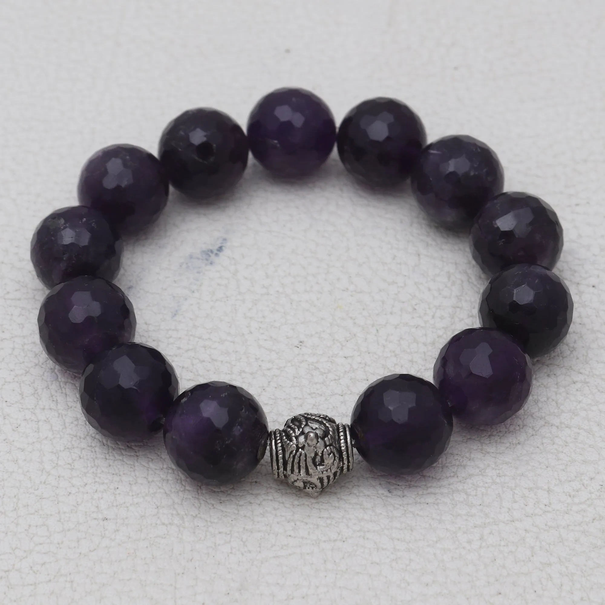 Natural Amethyst Beads Bracelet