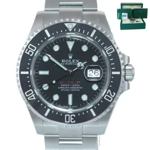 NEW 2019 PAPERS Mark II Rolex Red Sea-Dweller 43mm 126600 Steel Watch Box