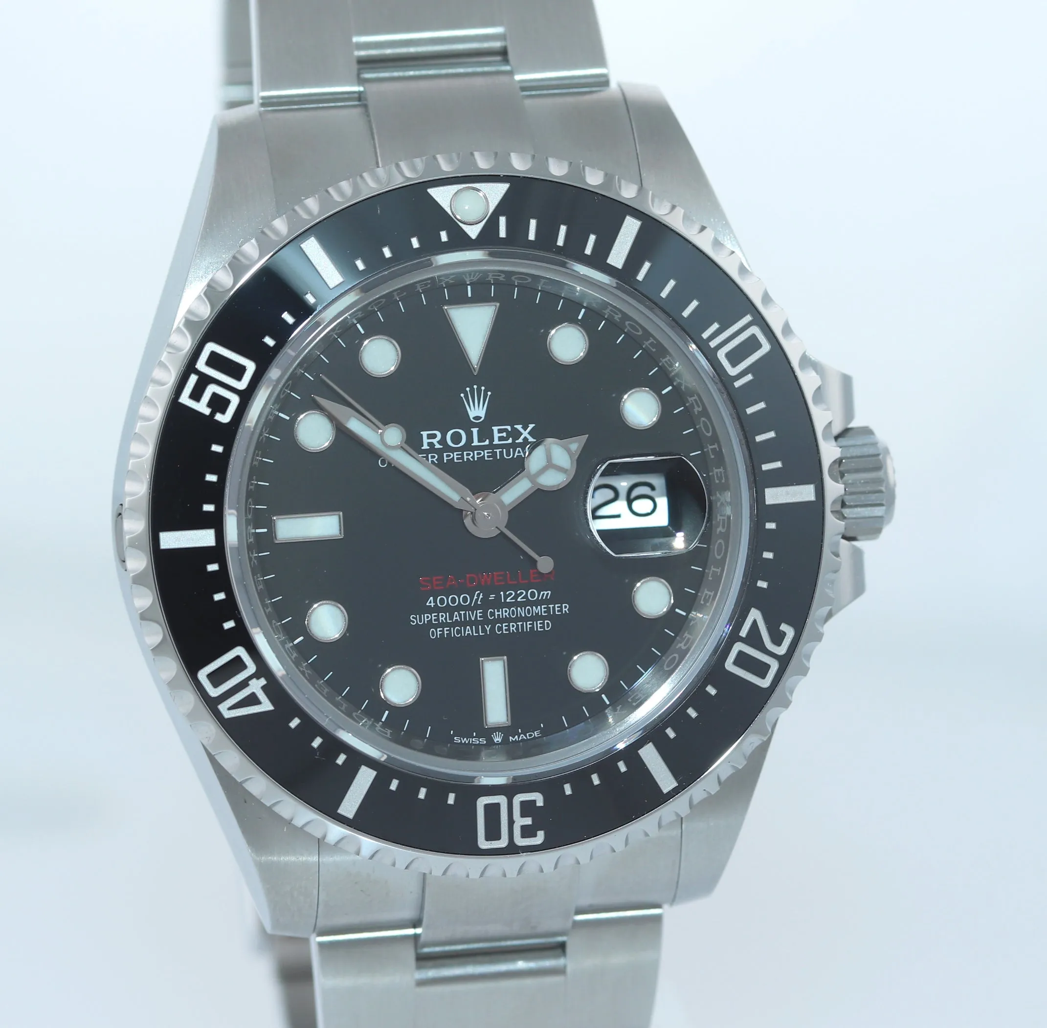 NEW 2019 PAPERS Mark II Rolex Red Sea-Dweller 43mm 126600 Steel Watch Box