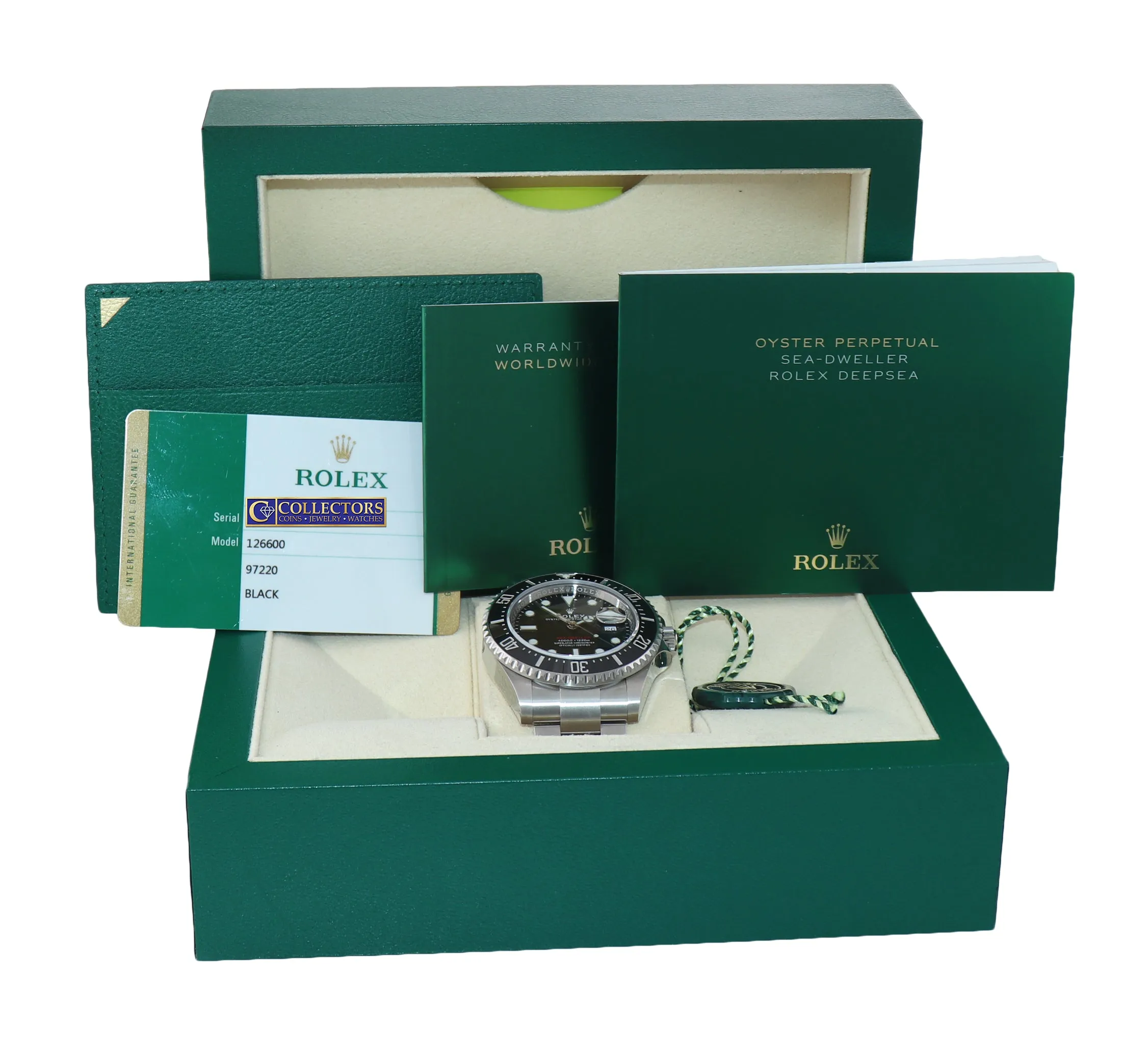 NEW 2019 PAPERS Mark II Rolex Red Sea-Dweller 43mm 126600 Steel Watch Box