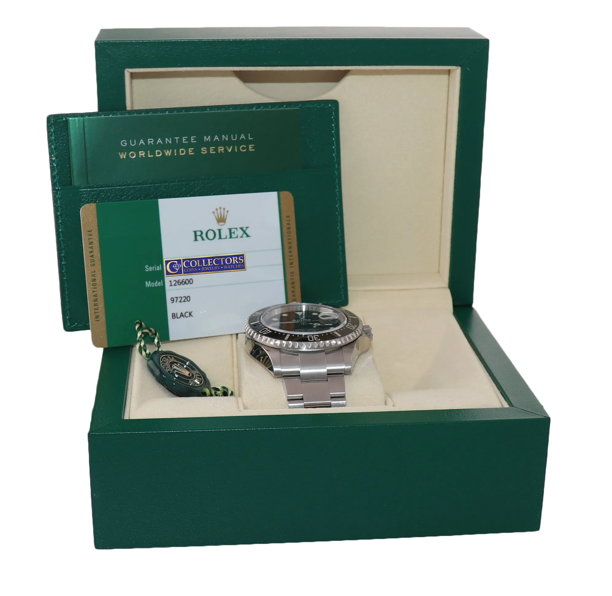NEW 2020 PAPERS Mark II Rolex Red Sea-Dweller 43mm 126600 Steel Watch Box