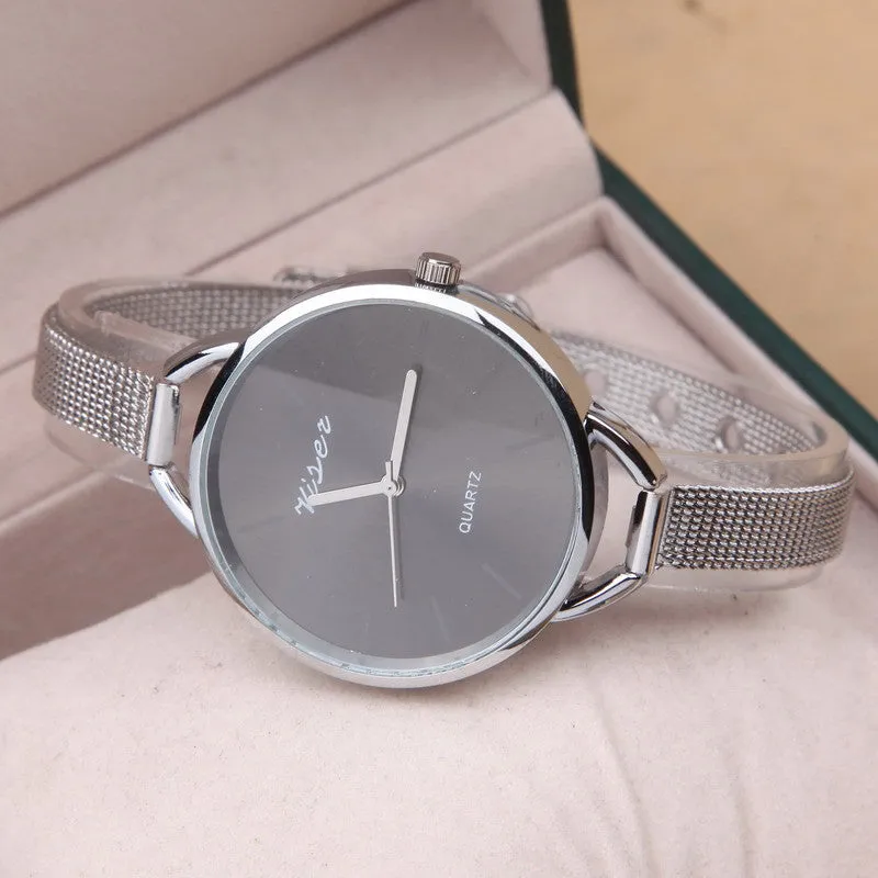 NEW Fashion Design Luxury Brand silver watch women watches casual Minimalist Wristwatches Gift Steel Strap Women's dress Watch