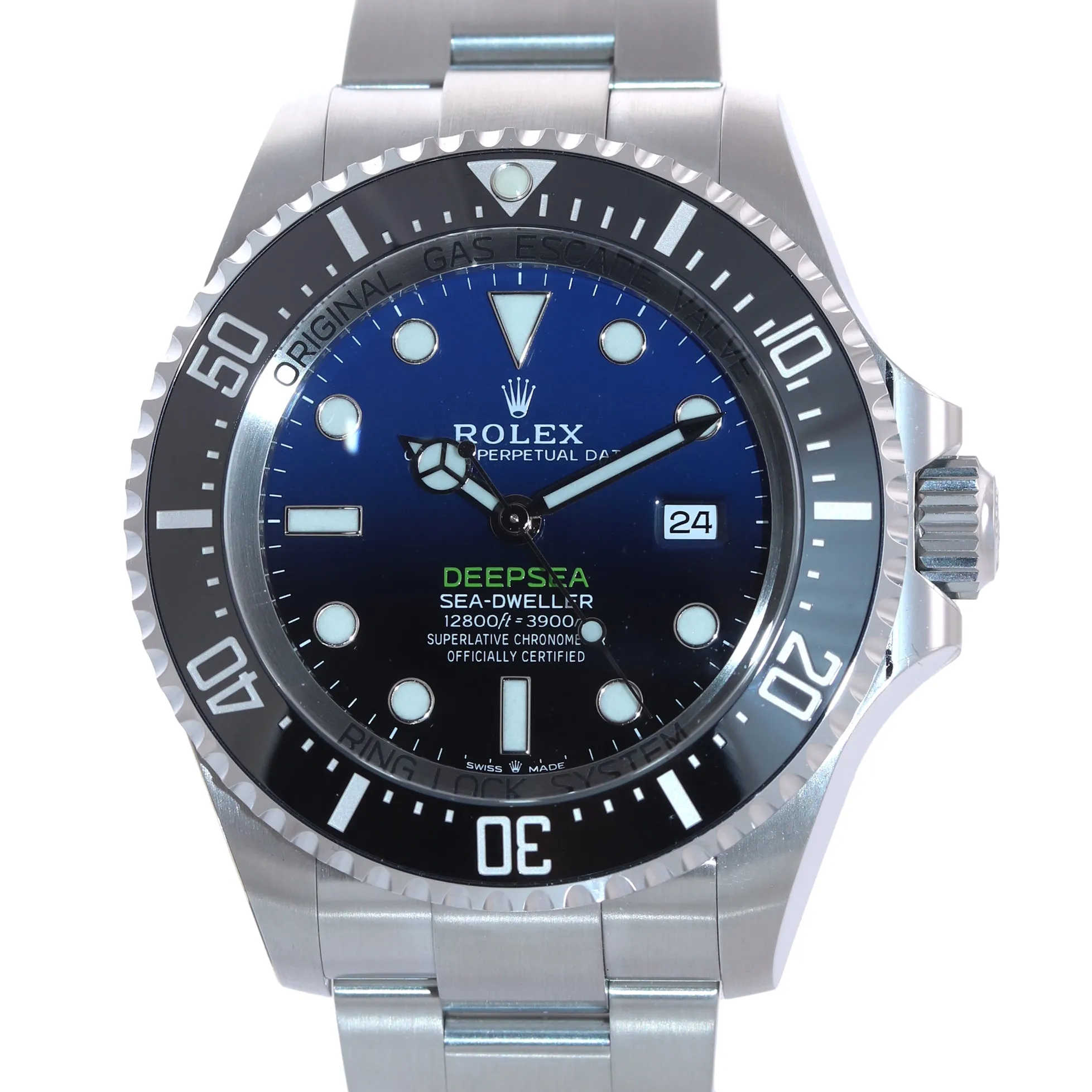 NEW PAPERS Rolex Sea-Dweller Deepsea Cameron Blue 126660 44mm Watch Box