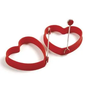Norpro Silicone Heart Pancake/Egg Rings,2Piece 999R