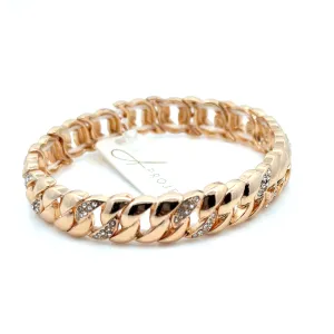 Nova CZ Link Stretch Bracelet