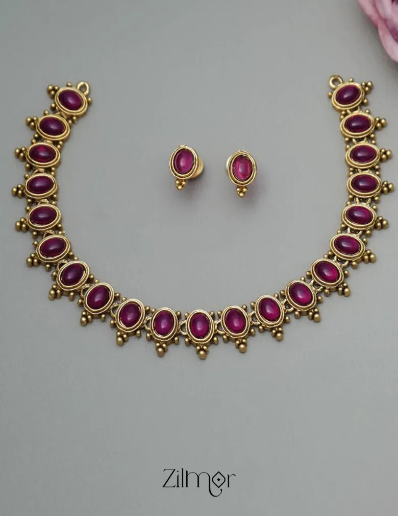 NV101284 - Antique Choker with Earrings
