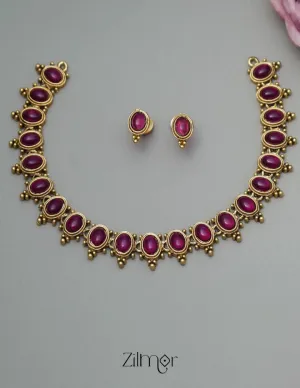 NV101284 - Antique Choker with Earrings