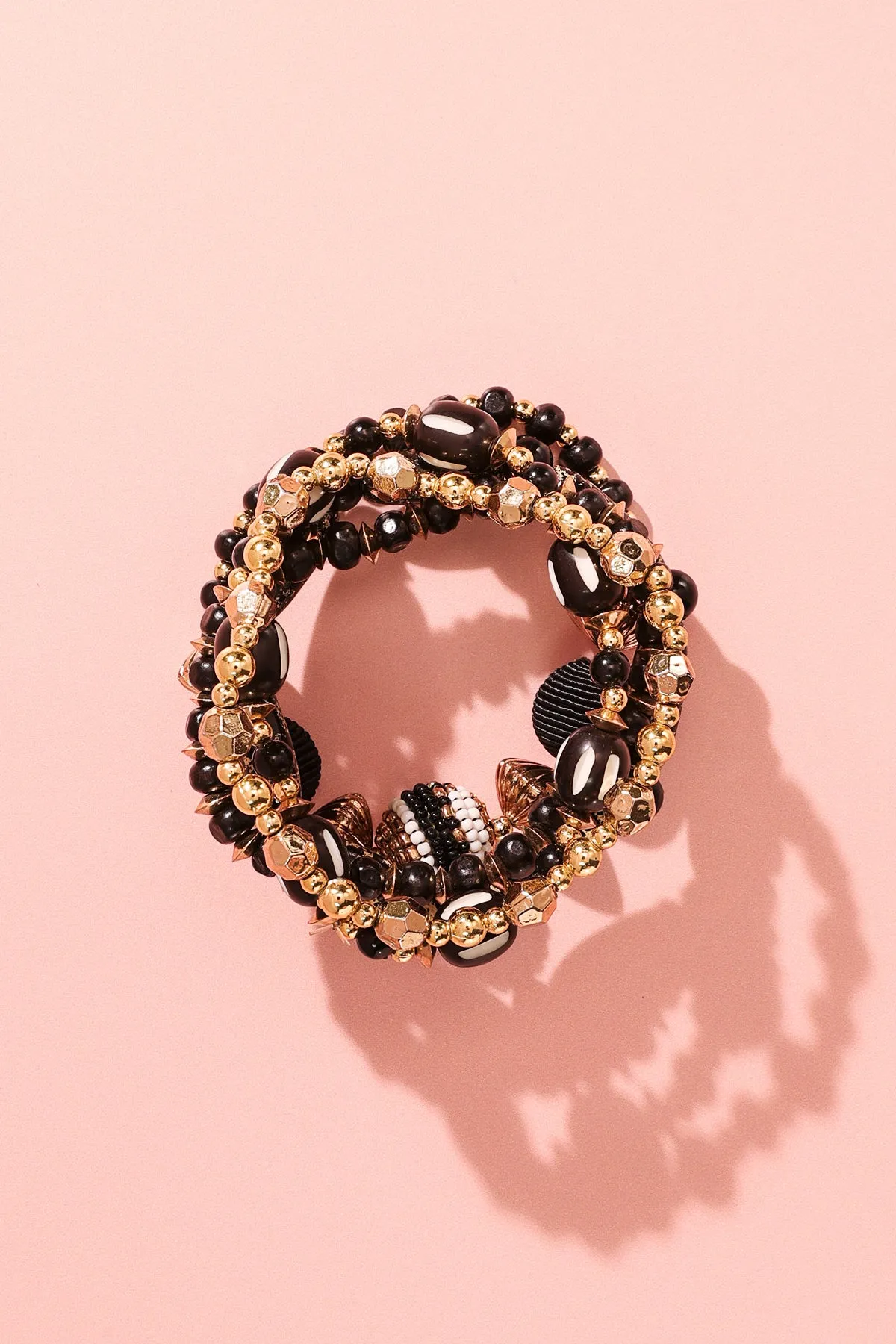 Obsidian Glamour Bracelet Set