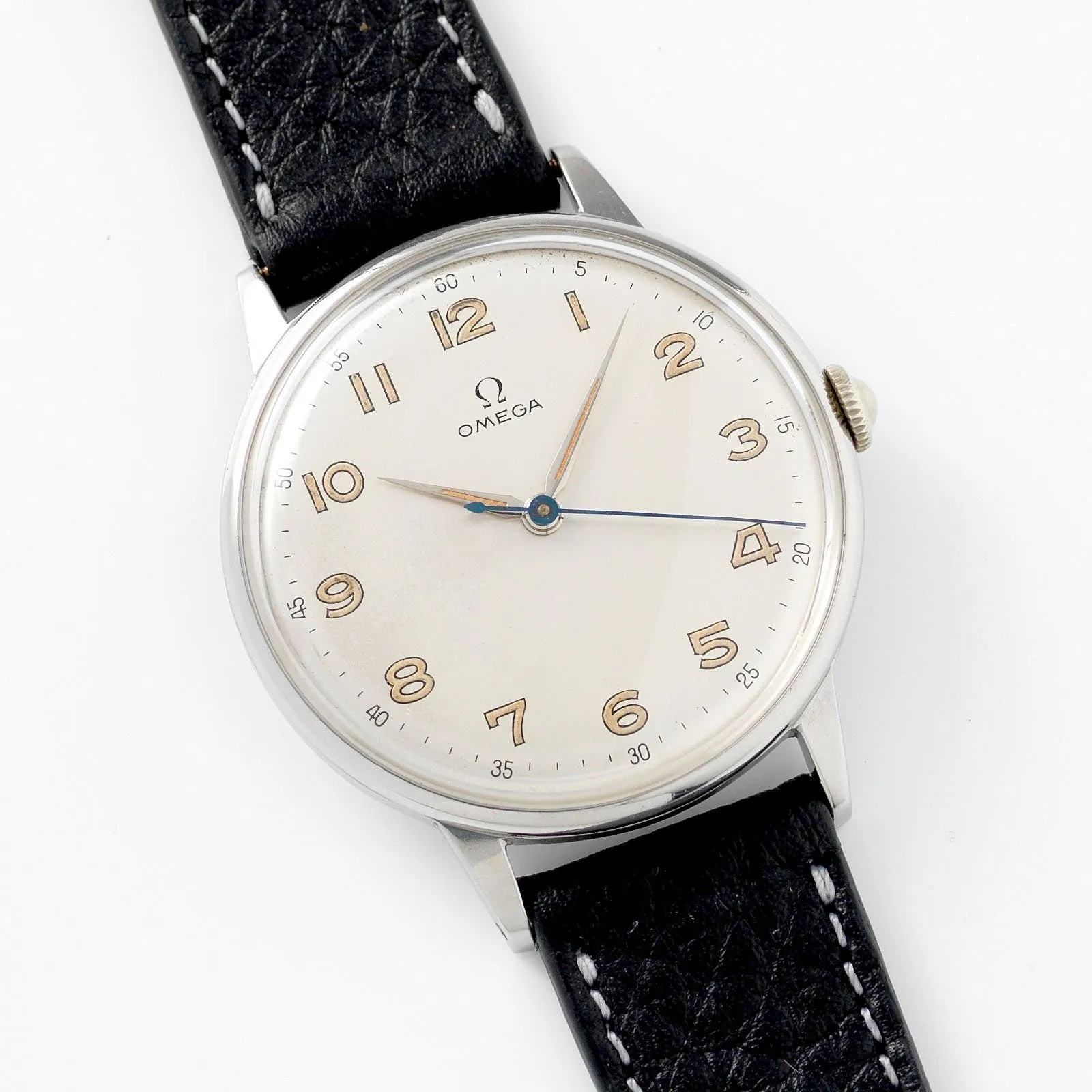 Omega Oversize Steel Dress Watch with Arabic Numerals 2325