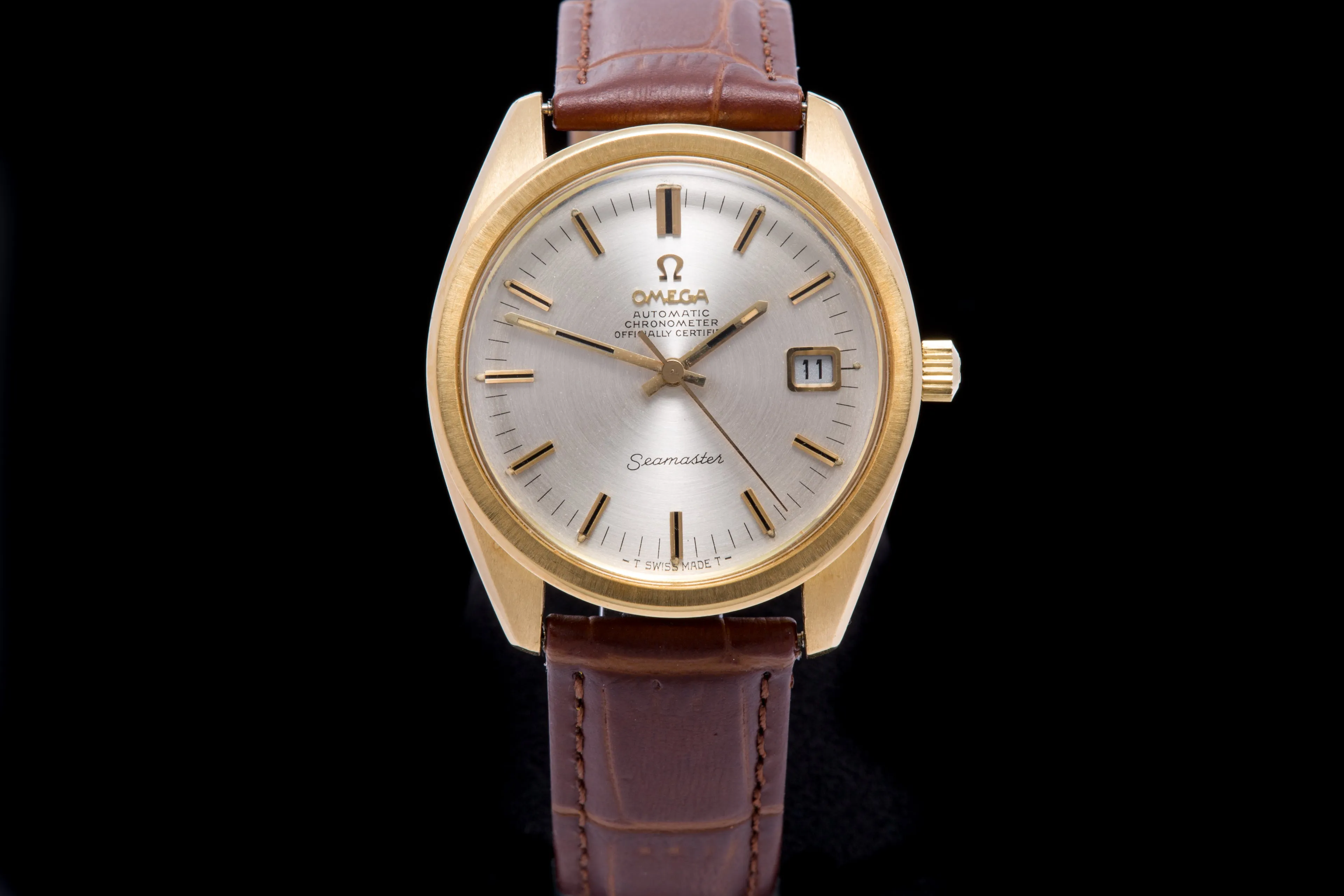 Omega Seamaster Chronometer 18ct gold jumbo