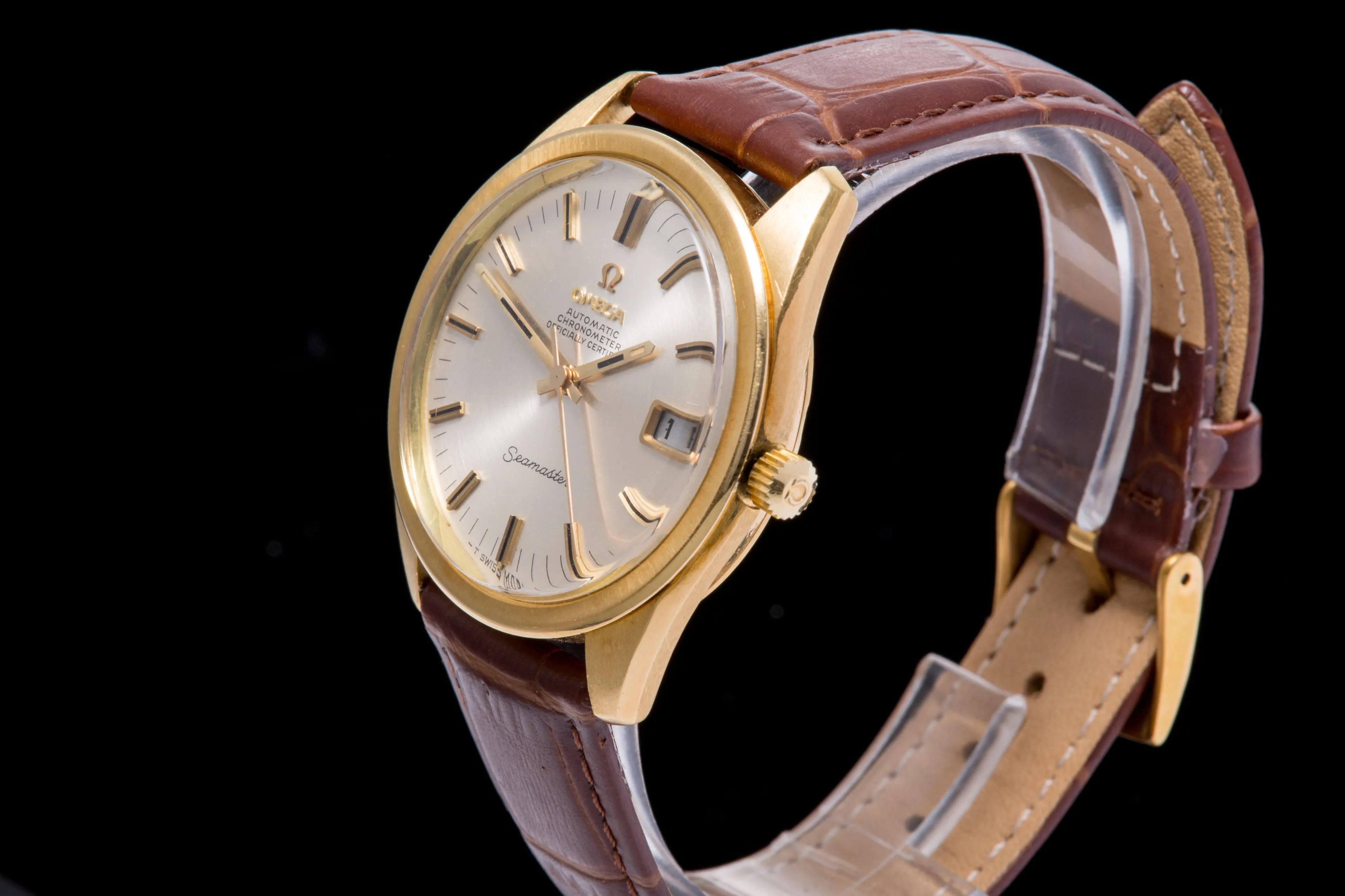 Omega Seamaster Chronometer 18ct gold jumbo