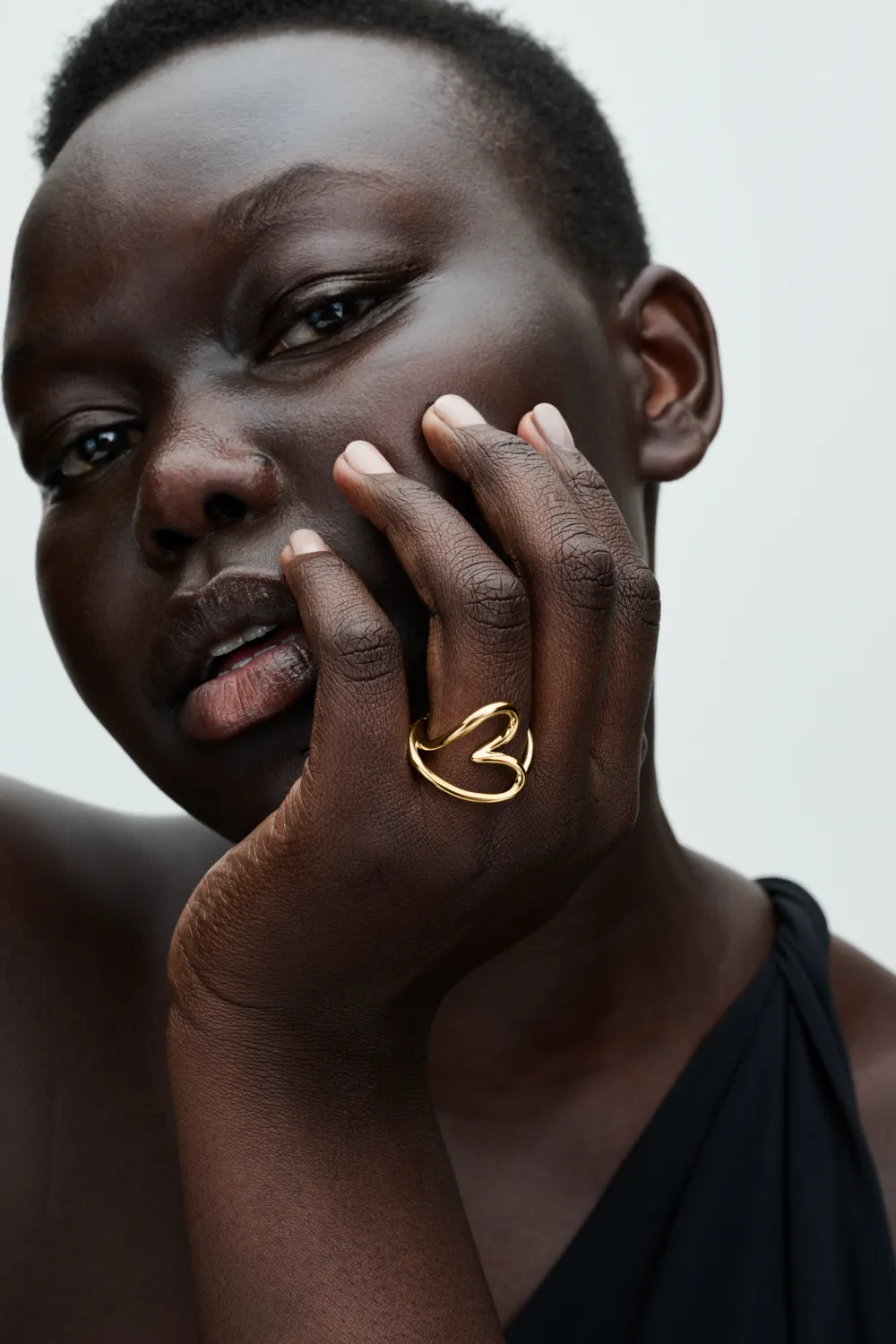 Organically Shaped Heart Ring