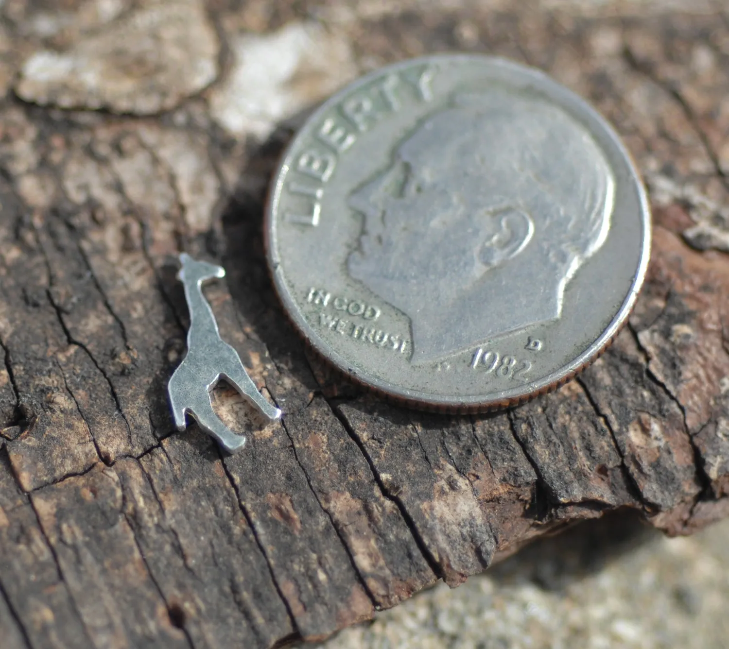 Our Most Tiny Metal Blanks - Giraffe Shaped Mini Blank