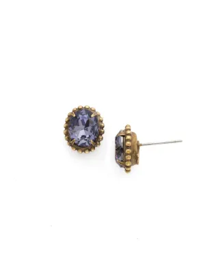 Oval-Cut Solitaire Stud Earrings - EDQ10AGJT