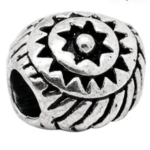 Oval Star European Bead Compatible for Most European Snake Chain Bracelet