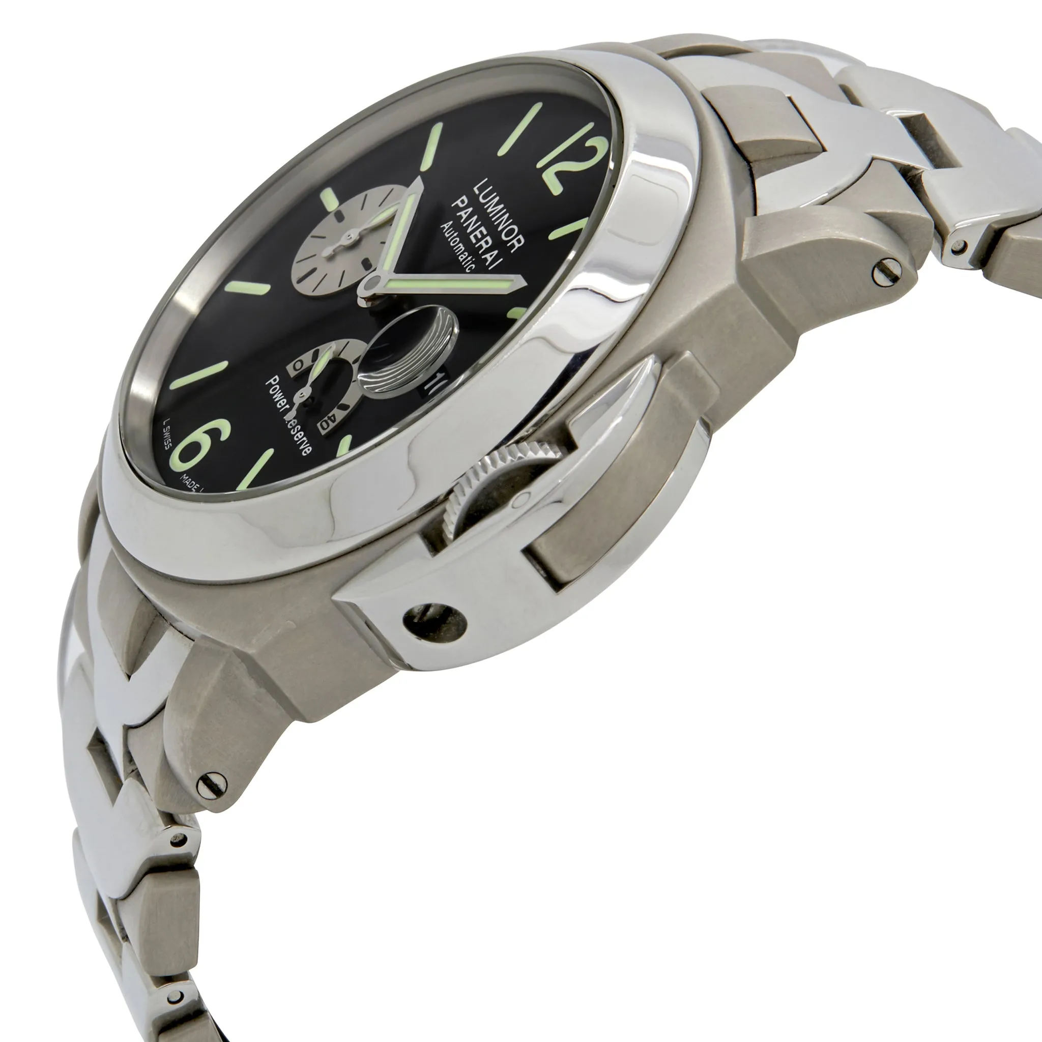 Panerai Luminor Power Reserve Titanium pam 171 Black Dial Automatic Men's Watch