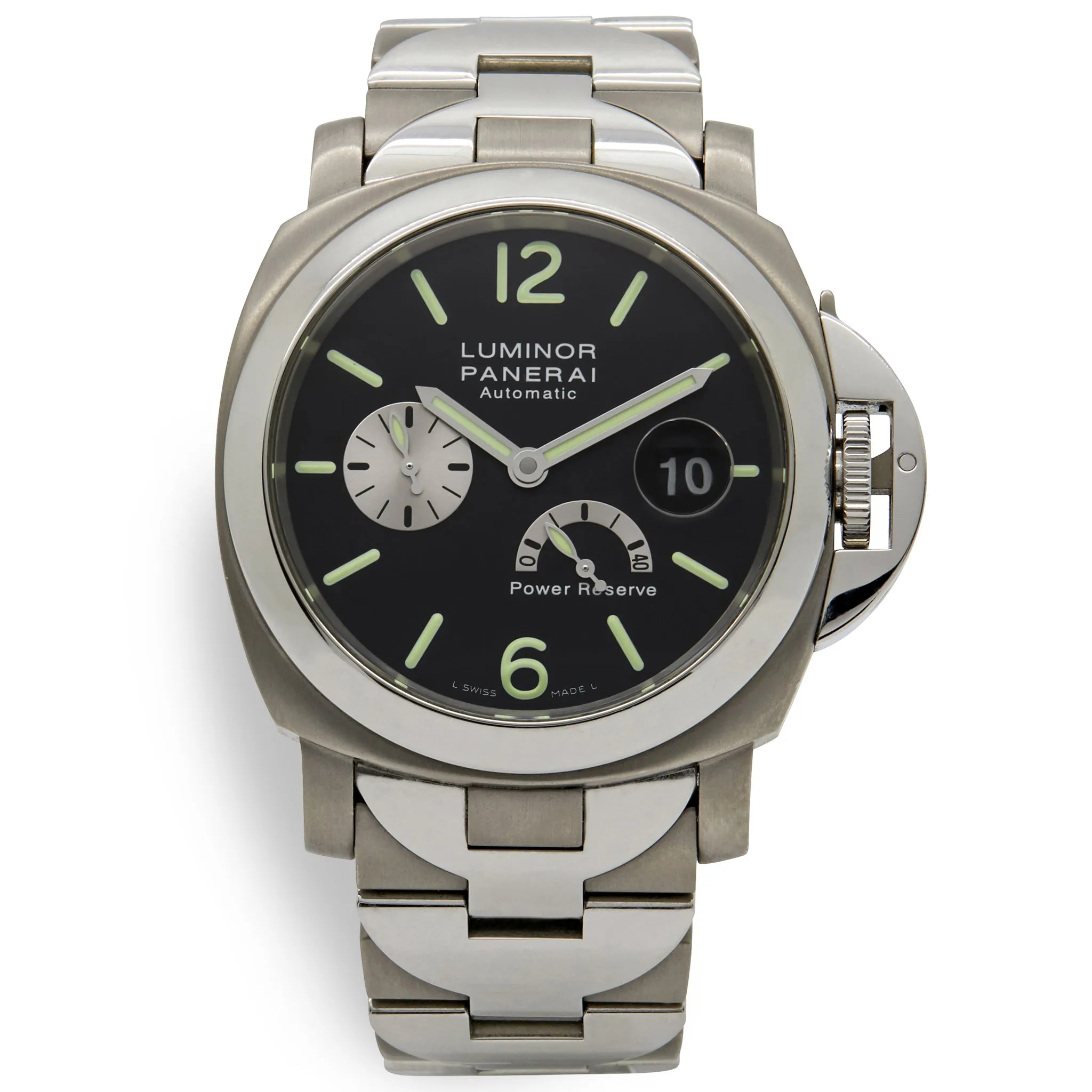 Panerai Luminor Power Reserve Titanium pam 171 Black Dial Automatic Men's Watch