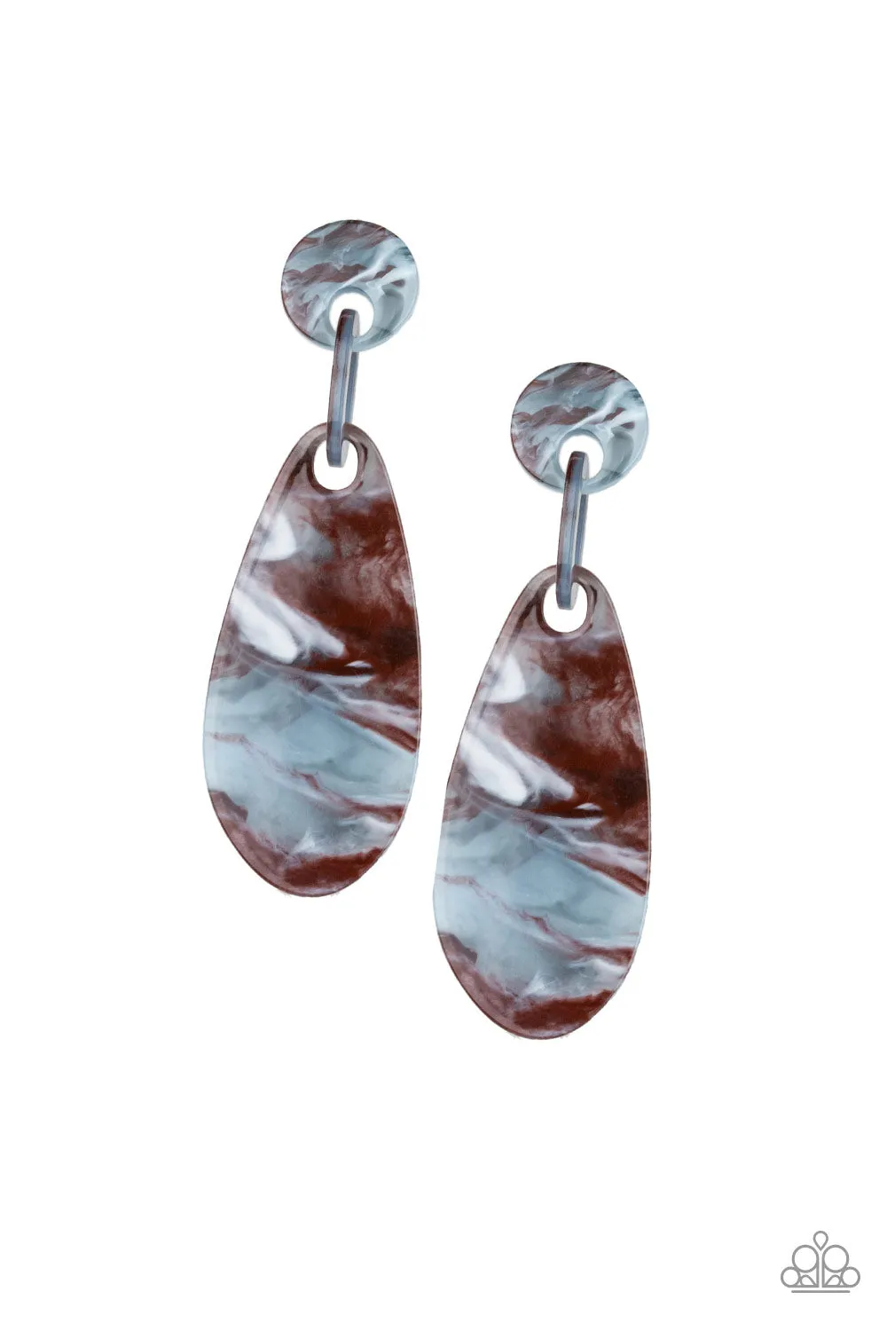Paparazzi A HAUTE Commodity Earrings Brown