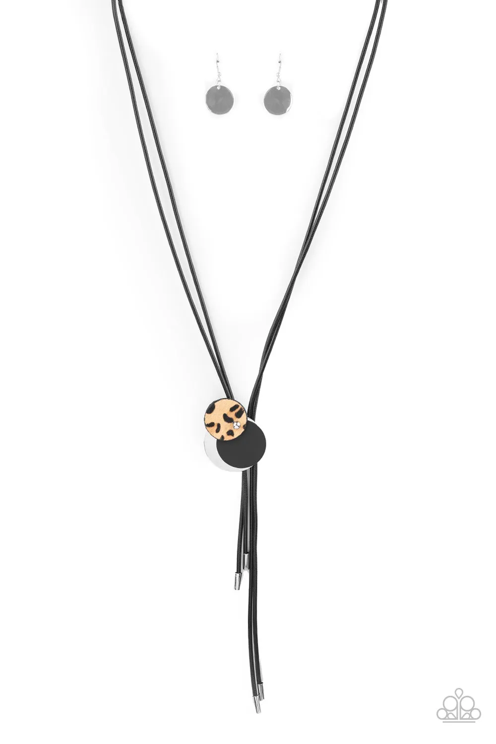 Paparazzi I'm FELINE Good - Black Necklace