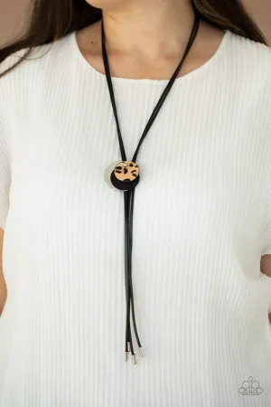 Paparazzi I'm FELINE Good - Black Necklace
