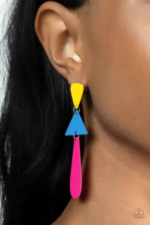 Paparazzi - Retro Redux - Multi Earrings