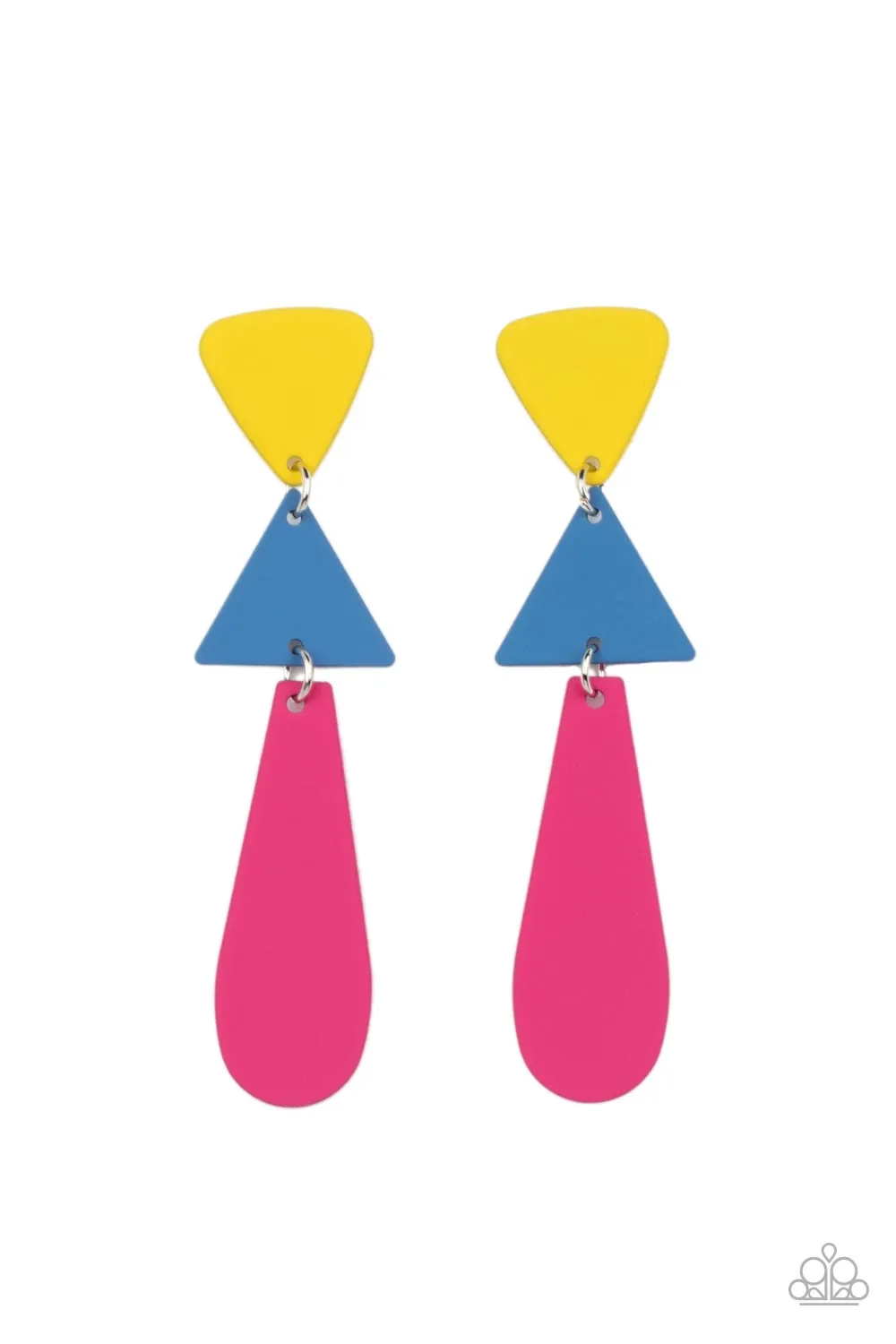 Paparazzi - Retro Redux - Multi Earrings