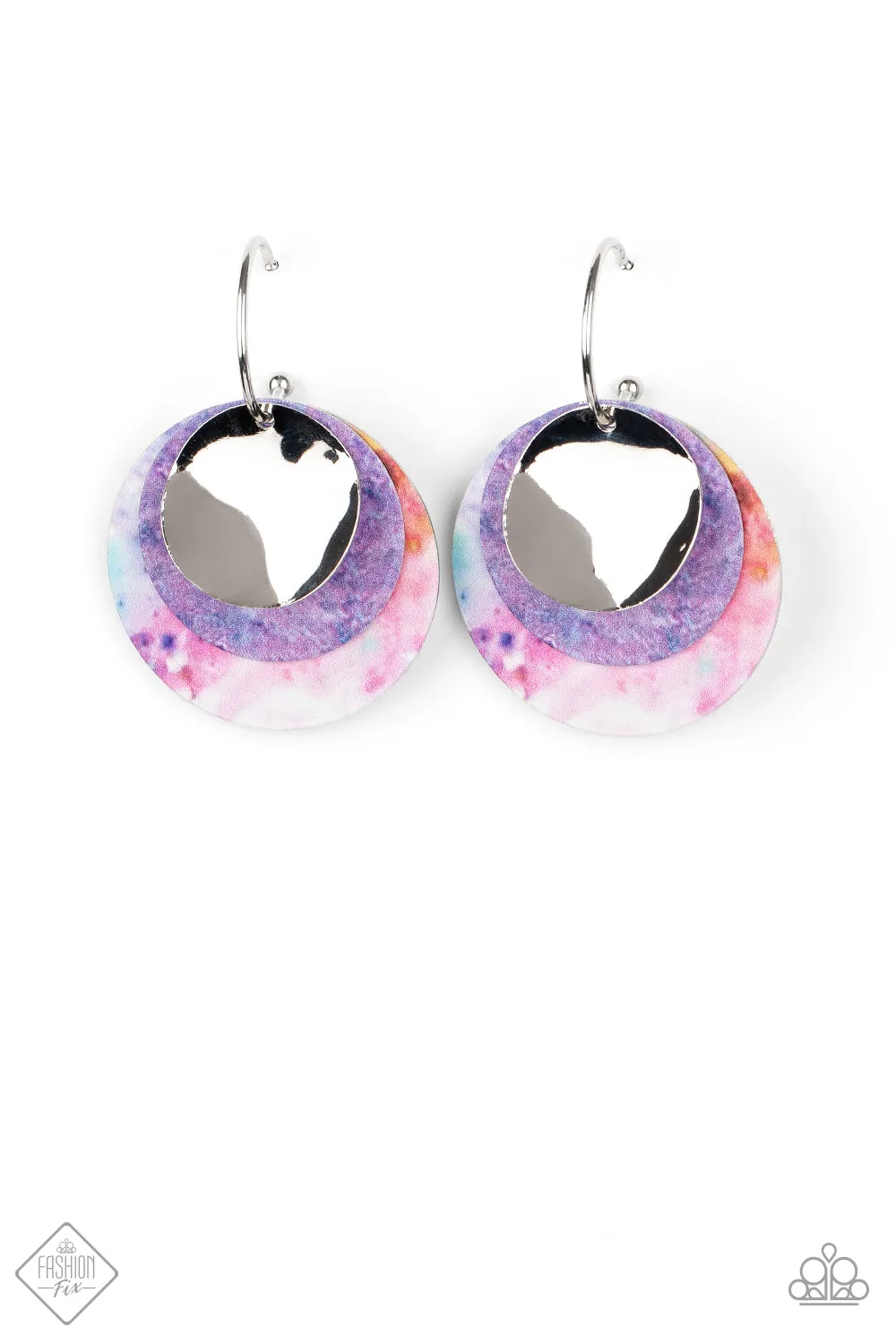 Paparazzi Ride or TIE DYE - Multi Earrings