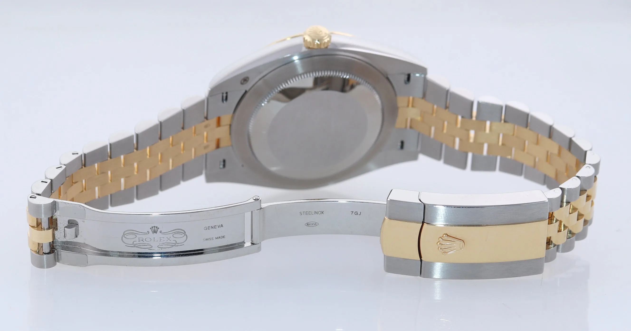 PAPERS NEW 2020 Rolex DateJust 41 126333 Two Tone Gold Wimbledon Grey Watch Box