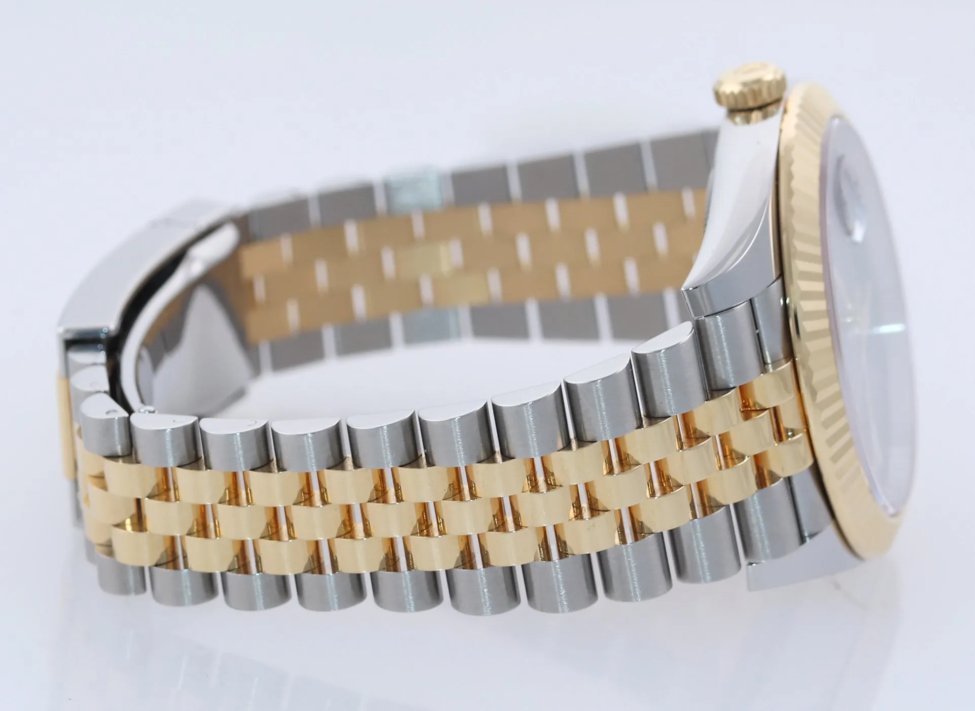 PAPERS NEW 2020 Rolex DateJust 41 126333 Two Tone Gold Wimbledon Grey Watch Box