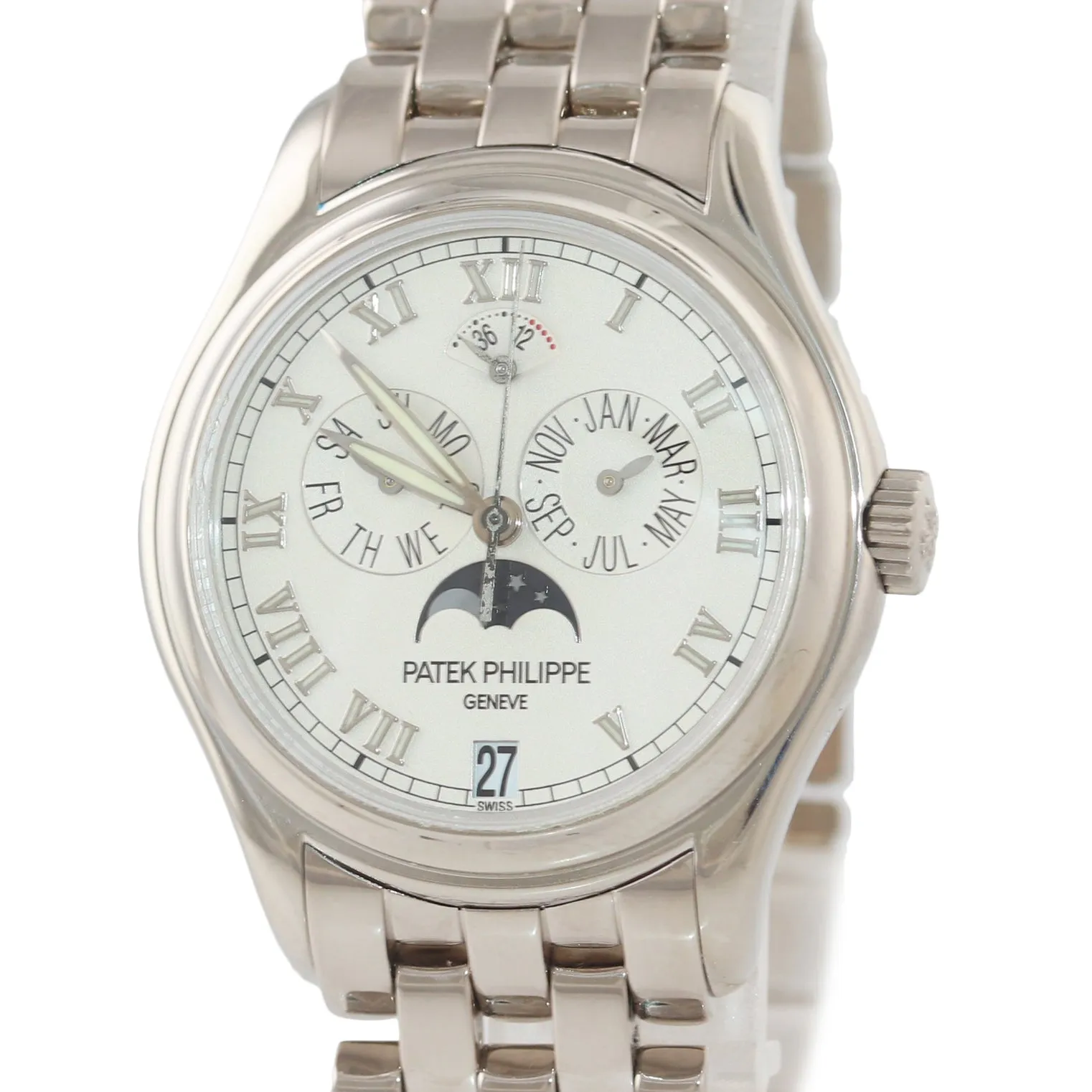 PAPERS Patek Philippe Annual Calendar White Gold 37mm 5036g Watch 2020 SERVICEDb