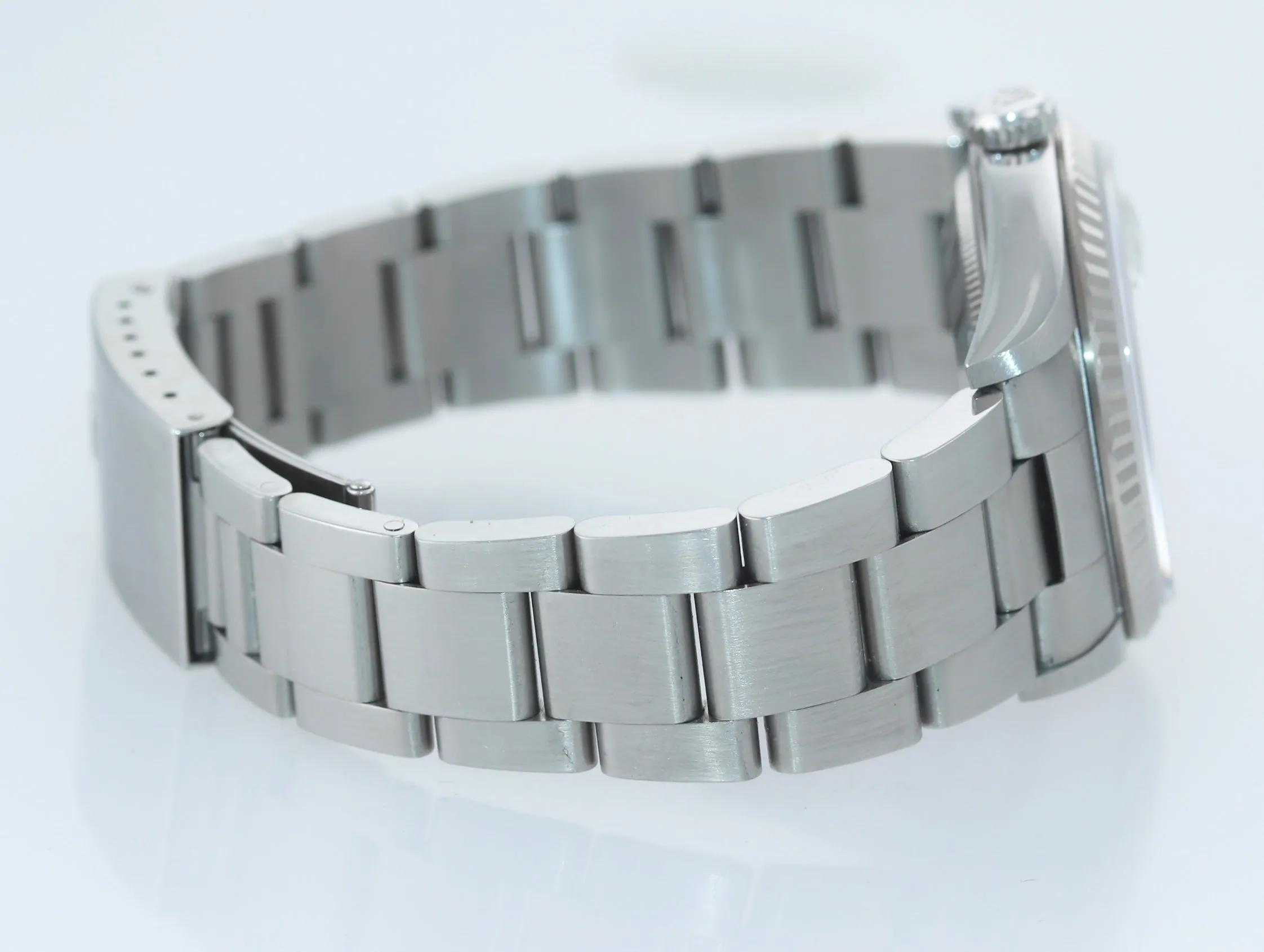 PAPERS Rolex DateJust 36mm 16234 Steel Silver Stick Oyster 18k Fluted Watch Box
