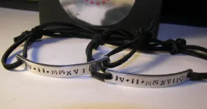 personalized skinny  bar coordinates bracelet , word bracelet, message bracelet for him,  custom bar bracelet, hand stamped jewelry