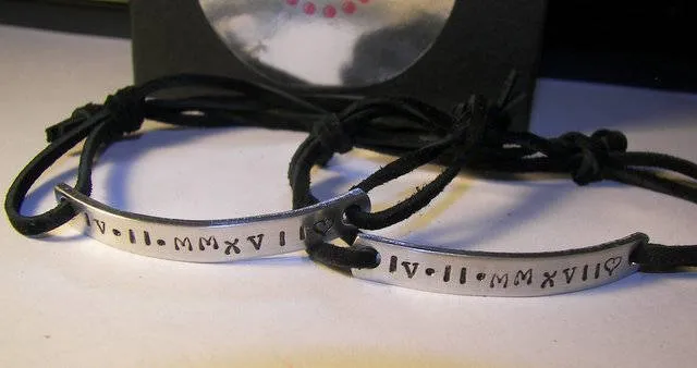 personalized skinny  bar coordinates bracelet , word bracelet, message bracelet for him,  custom bar bracelet, hand stamped jewelry