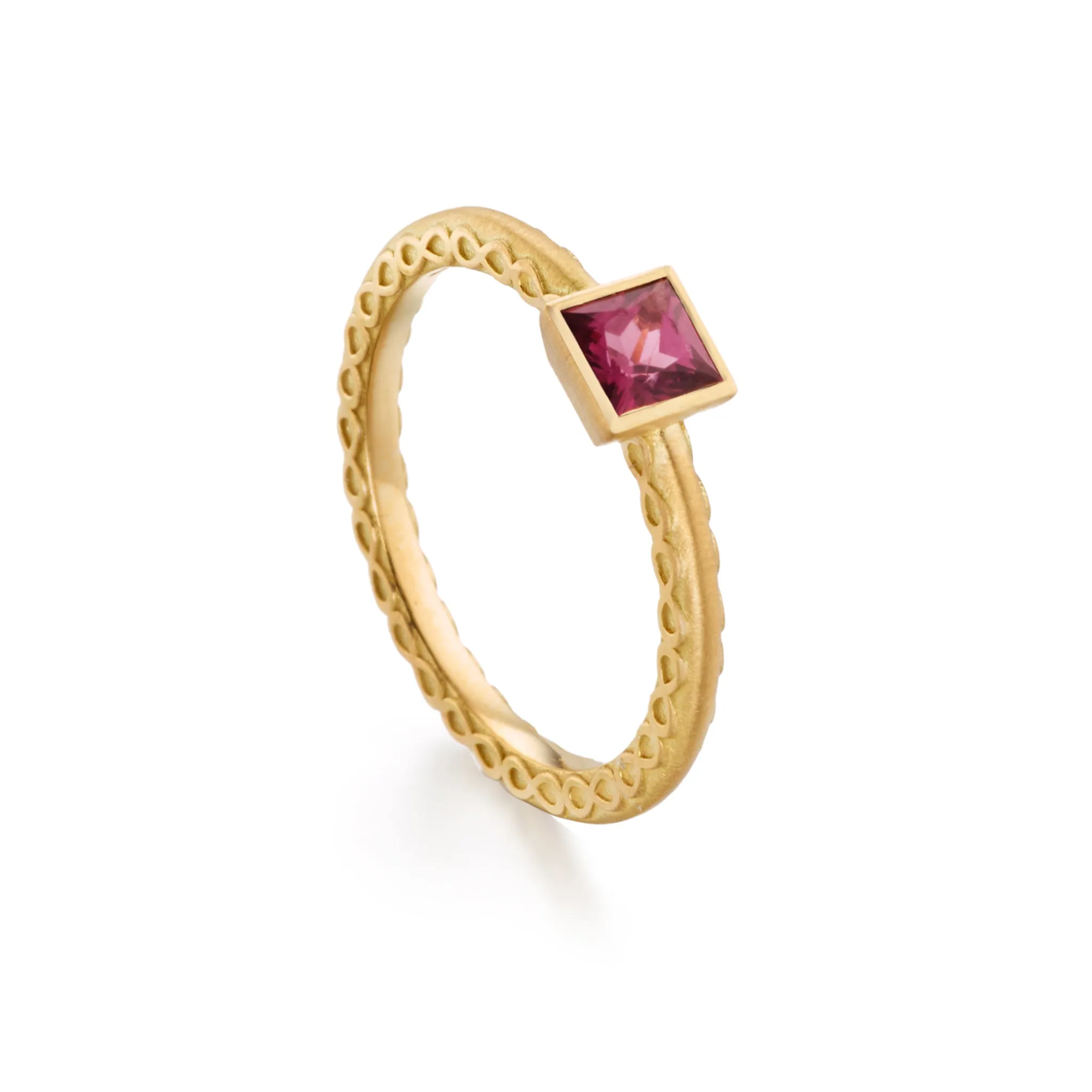 Pink Spinel Infinity Band