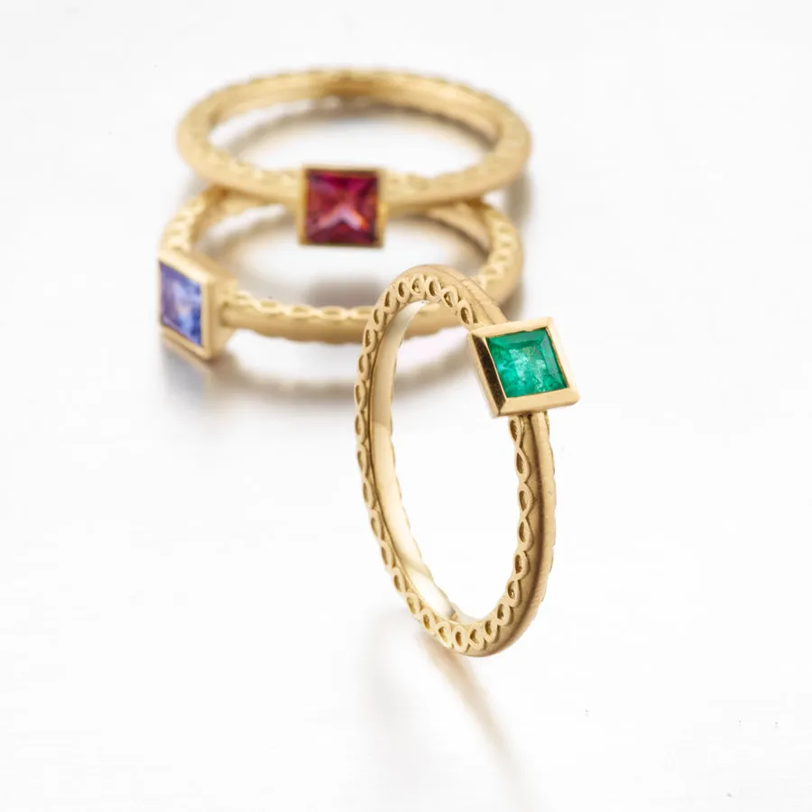 Pink Spinel Infinity Band