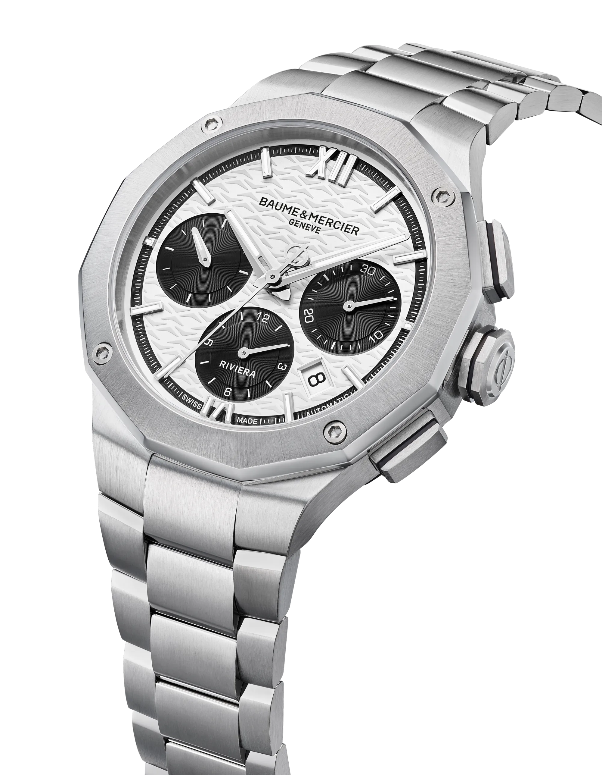 Pre order Baume & Mercier Riviera Auto Chronograph 41mm 10827 Panda Dial
