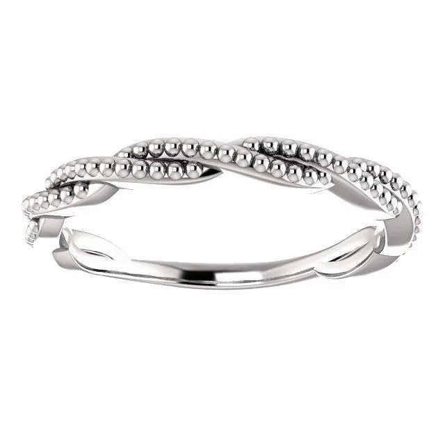 Primrose Infinity Beaded Stackable Band