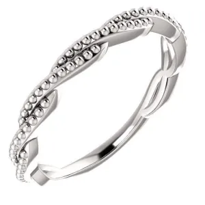 Primrose Infinity Beaded Stackable Band