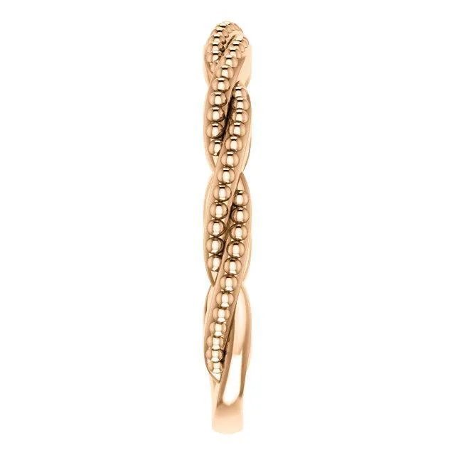 Primrose Infinity Beaded Stackable Band